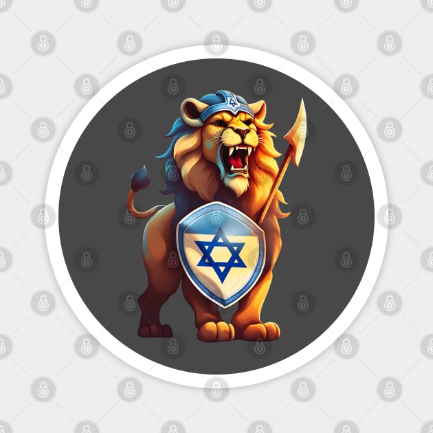 Lion Israel Viking Magnet by O.M design